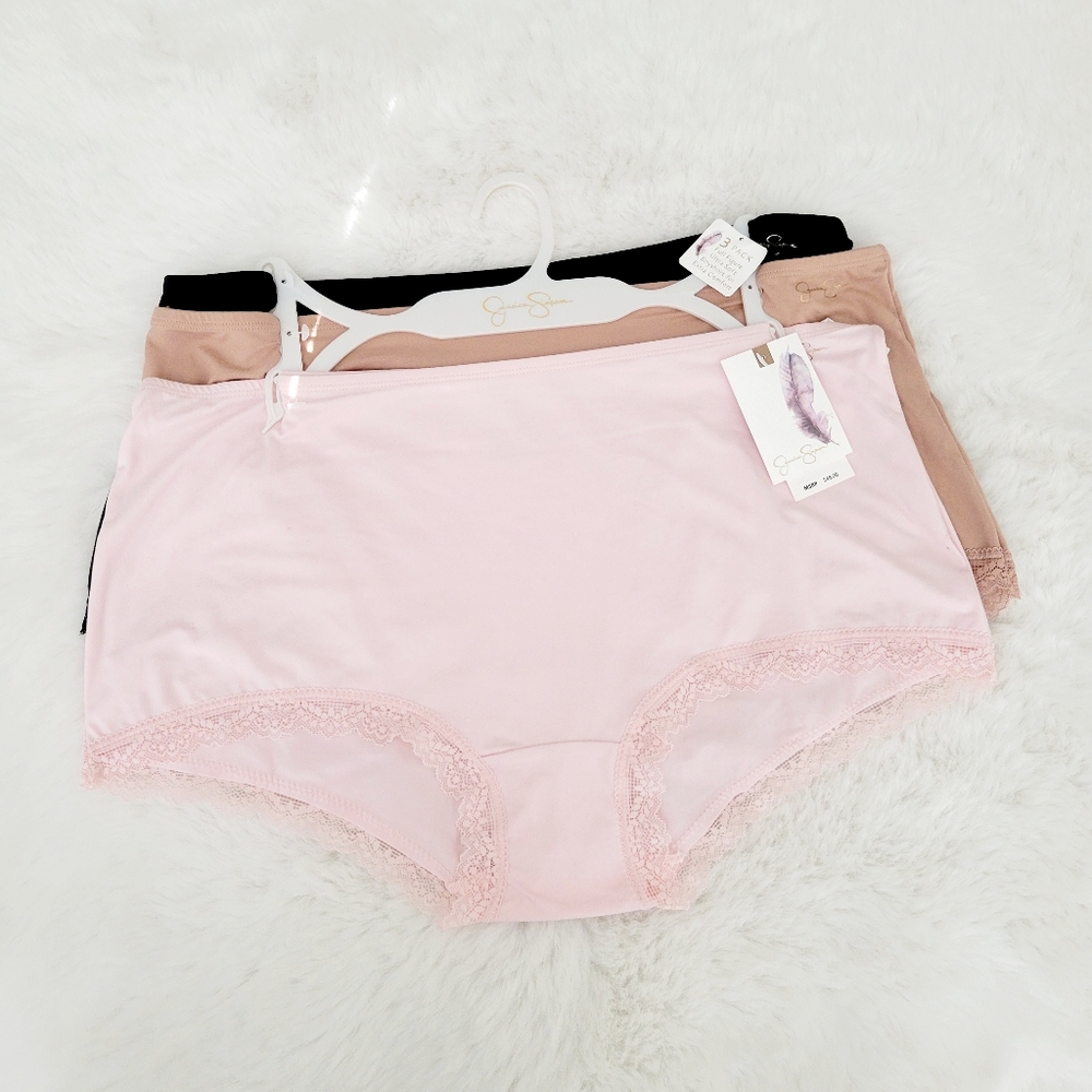 🩷JESSICA SIMPSON 3-PACK FULL FIGURE ULTRA SOFT BOYSHORTS SIZE 3X